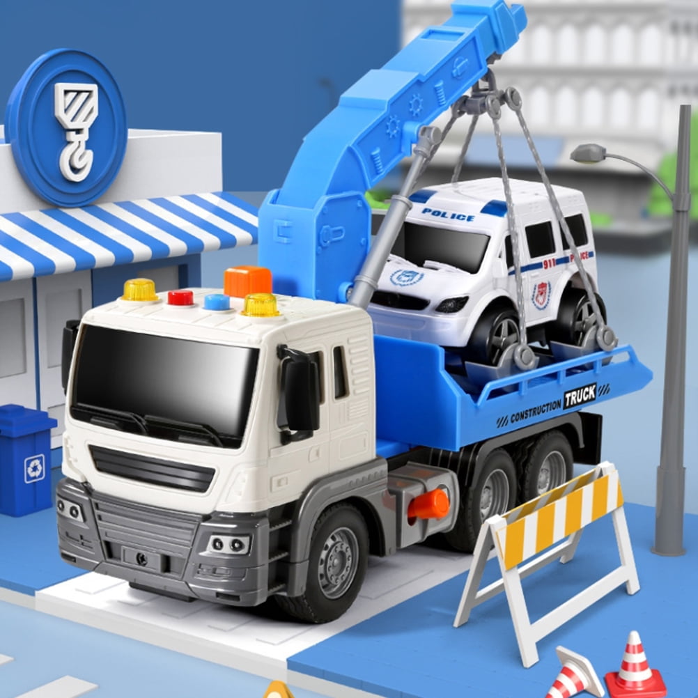 Jouet Grue Avec Remorque PLAYJOCS GT-4933 - échelle 1/48, Métal Et Plastique, 36 Cm, Pour Enfants à Partir De 3 Ans