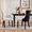 Black-White, variant on EHANCIS Modern Tufted PU Leather & Velvet Upholstered Dining Chairs, Set of 2, Kitchen Side Chairs with Nailhead Trim & Solid Wood Legs, White/Black