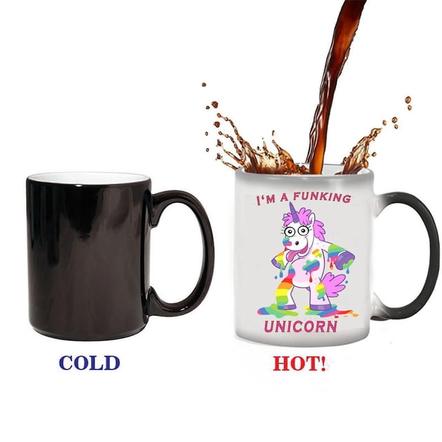 Tazas de café o té de cerámica blanca: tazas de café con forma de animal con diseños impresos a mano y dicho impreso, 11 onzas líquidas, taza grande y linda hecha a mano Feliz Sencillez