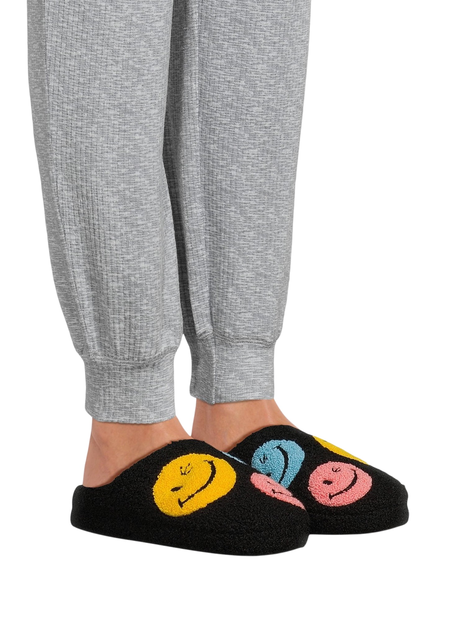 Joe Boxer Women's Plush Slippers and Socks Set, 4-Piece, Sizes 5-12