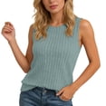 thumbnail image 1 of Tank Top Women Crew Neck Sleeveless Fitted Basic Tops Summer Clothes Cute Tank Tops, 1 of 6