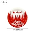 thumbnail image 4 of Xuniizn Christmas Paper Plates, 10Pcs Christmas Plates Disposable Dinner Plates, 7" Christmas Disposable Plates for Party, Christmas Decorations Restaurant Supplies, Red, 4 of 7