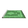 thumbnail image 2 of Ahgly Company Machine Washable Indoor Rectangle Medallion Emerald Green Traditional Area Rugs, 8' x 12', 2 of 4