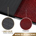 thumbnail image 4 of Tapis d'Entrée Extérieur Intérieur 29,5 x 17, Paillasson Toutes Saisons Toutes Saisons pour Porte d'Entrée, Tapis de Bienvenue 100 % Imperméable pour Plancher Garage Extérieur Entrée, Résistant aux Taches et à la Décoloration, Noir Rouge, 4 of 7