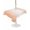 Coral Pink White, variant on Outdoor Table Cloth with Umbrella Hole and Zipper, LightSalmon Ombre Waterproof Round Tablecloth 60 Inch, Modern Gradient Abstract Art Washable Table Cover for Outside Party Patio Picnic