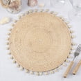 thumbnail image 4 of Saro Lifestyle Seaside Splendor Shell Rattan Placemat (Set of 4), 4 of 4