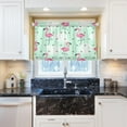 thumbnail image 6 of Coolnut Flamingo Kitchen Curtains, Window Treatments, Short Curtains, Rod Pocket Curtains, 27x24in 2 Piece Set Home Decor, 6 of 7