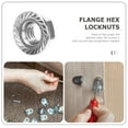 thumbnail image 3 of RUNROTOO 10pcs Lock Nuts Flange Nut Stainless Steel Oxidation Resistant Medical Equipment, 3 of 7
