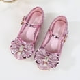 thumbnail image 3 of Zapatos de princesa para niñas, con lazo, tacones altos, zapatos de rendimiento para niñas medianas y grandes, zapatos individuales para niñas pequeñas, 3 of 6
