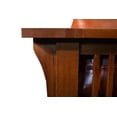 thumbnail image 3 of Crafters and Weavers Arts and Crafts Leather Loveseat in Chestnut, 3 of 11