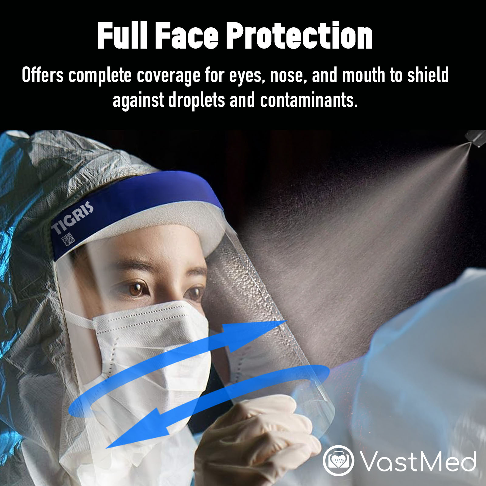 Anti-Fog Face Shields, Clear, 20 Count