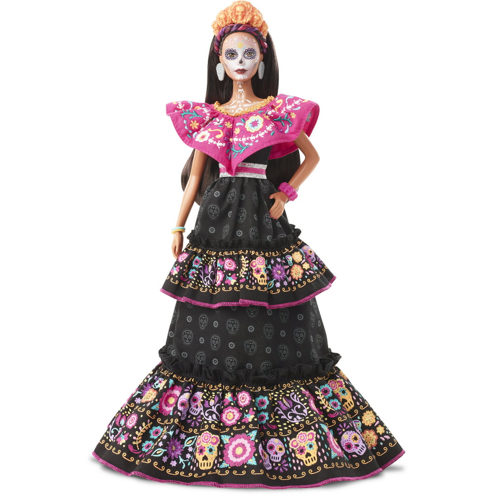 Barbie 2021 Dia De Muertos Doll (11.5in) Wearing Embroidered Dress