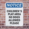 thumbnail image 4 of (2 Pack) Children'S Play Area No Dogs Allowed OSHA Notice Sign 10 Inch X 14 Inch Indoor / Outdoor Rust-Free Aluminum Metal Signs for Workplace, Workshop, and Construction Site, Made in, 4 of 8