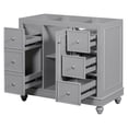thumbnail image 6 of 36-Inch Gray Bathroom Vanity,4 Drawers,1 Cabinet Door, Adjustable Shelf - Multi-Functional Storage - 36*18*34(Sink not included), 6 of 8
