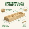 thumbnail image 2 of Greenes Fence 46 in. x 11 in. x 7 in. Cedar Wood Planter Box (2-Pack), 2 of 8
