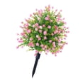 thumbnail image 3 of Arbustos de árboles topiarios artificiales Plantas falsas para exteriores con arbustos con estacas de tierra para Rosa, 3 of 9