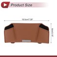 thumbnail image 4 of Estuche para Gafas de Sol para Coche Unique Bargains con Soporte Magnético Universal para Parasol de Gafas de Sol de Cuero PU Naranja 18.5x8cm, 4 of 7