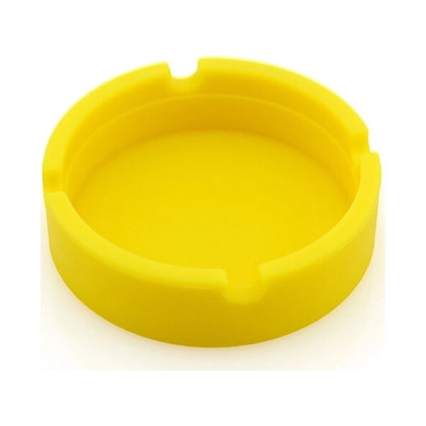 Advancent Cenicero de silicona resistente a la temperatura, soporte portátil para cenizas, almohadilla reutilizable para el hogar y el coche, Almacenamiento y organización del hogar Amarillo