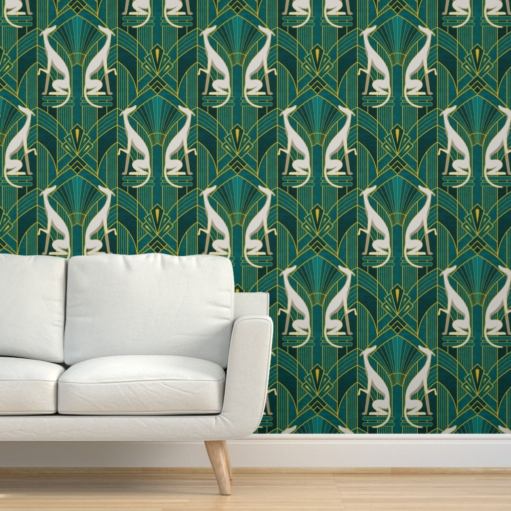 Art Deco Wallpapers Living Room Canvas Walls Covering Wallpaper Bedroom PVC  3D | eBay