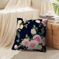 thumbnail image 4 of LALILO Throw Pillow Covers Floral With Roses Watercolor Accent Art Cushion Cover 18" x 18", 2 Pack, 4 of 6