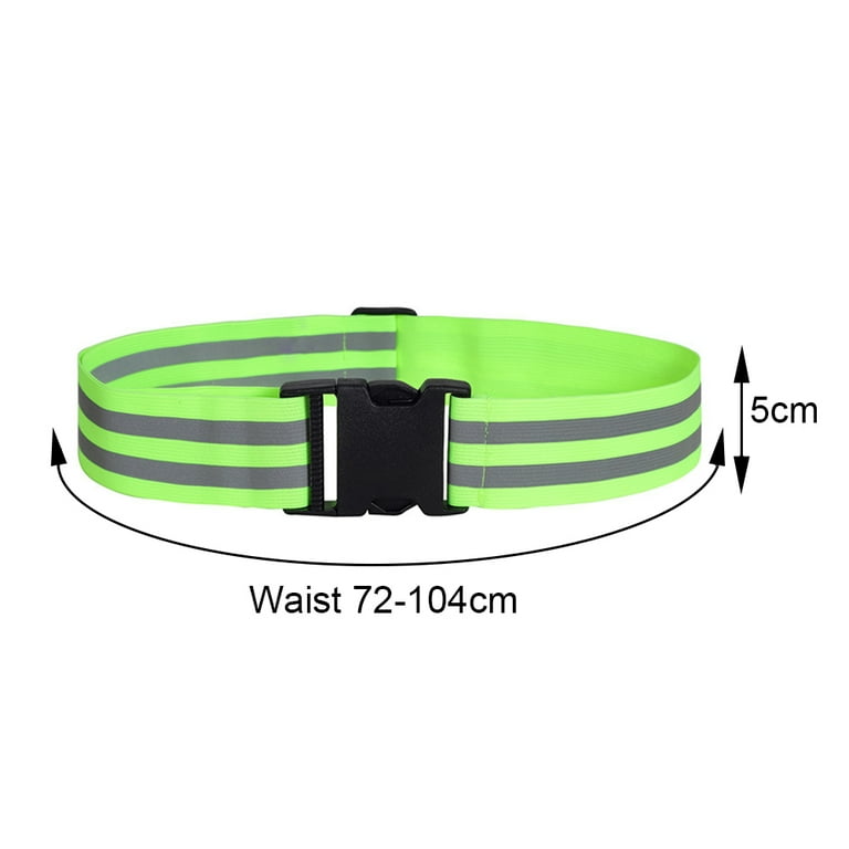 Rothco 6037 Reflective PT Belt - Elastic Physical Training Belt With High-Visibility Strips For Running, Military, Safety