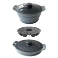 thumbnail image 1 of SIfdSeng My Items Cuiseur Vapeur En Silicone Pour Des Repas Sains Casserole À Soupe Pliable Pour Friteuse À Air Ne Passe Pas Vaisselle Gadget De Cuisine Pour La Maison, 1 of 7