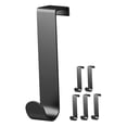 thumbnail image 4 of ELAYARD 6-Pack Black Aluminum Over Door Hooks with Smooth Edges, Easy to Install for Home Storage and Organization, 4 of 8