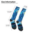 thumbnail image 2 of Balery Starry Night Sunflower Field Calcetines novedosos Calcetines deportivos Calcetines hasta la rodilla Calcetines de algodón Calcetines originales y geniales, 2 of 6