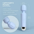 thumbnail image 5 of Vibrator Wand with Rechargeable Battery,Vibrator for Her Sex Toys Personal Wand Massager | 20 Patterns & 8 Speeds of Pleasure | Quiet & Small Female Adult Toys - Blue, 5 of 6