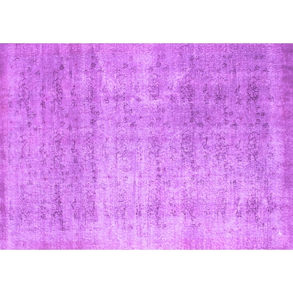 Ahgly Company Indoor Rectangle Abstract Purple Contemporary Area Rugs, 7' x 9'