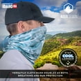 thumbnail image 4 of Aqua Design Neck Gaiter Face Mask Cover For Men: Adjustable Drawstring Size Fits Most: Reusable Bandana Scarf: Microfleece UPF 50+ UV Sun Dust Wind Protection: Aqua Sky, 4 of 6