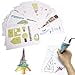 thumbnail image 3 of 3D Printer Drawing Molds Paper Stencils for 3D Printing Pen,Printing Paper Painting Graffiti Template for 3D Pen DIY Gift Present, 20 Sheets 40 Patterns with a PVC transparent board., 3 of 4