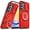 Red, variant on Case for Galaxy A05,Military Grade [Built-in Kickstand] Magnetic Rotate Ring Holder Heavy Duty TPU PC Shockproof Drop Protect Phone Case for Samsung Galaxy A05 4G (Red)