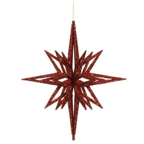 Vickerman 12" Red Iridescent Star Christmas Ornament
