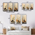 thumbnail image 4 of Designart "Cafe Points Coffee Tea painting III" Food & Beverage Wall Art Set Of 3 - Multi-Color Coffee & Tea Gallery Set For Office Decor, 4 of 6