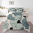 thumbnail image 1 of Erosebridal Modern Abstract Bedding Comforter Set, Chic Minimalism Comforter Sets , Graffiti Artwork Reversible Down Comforter Microfiber Bedroom Decoration, 2pcs, 1 of 8