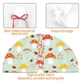thumbnail image 4 of Rateoe Mushroom Bee Print Christmas Tree Skirt 30" for Xmas Holiday New Year Party Circle Tree Mat Ornaments Decoration, 4 of 7