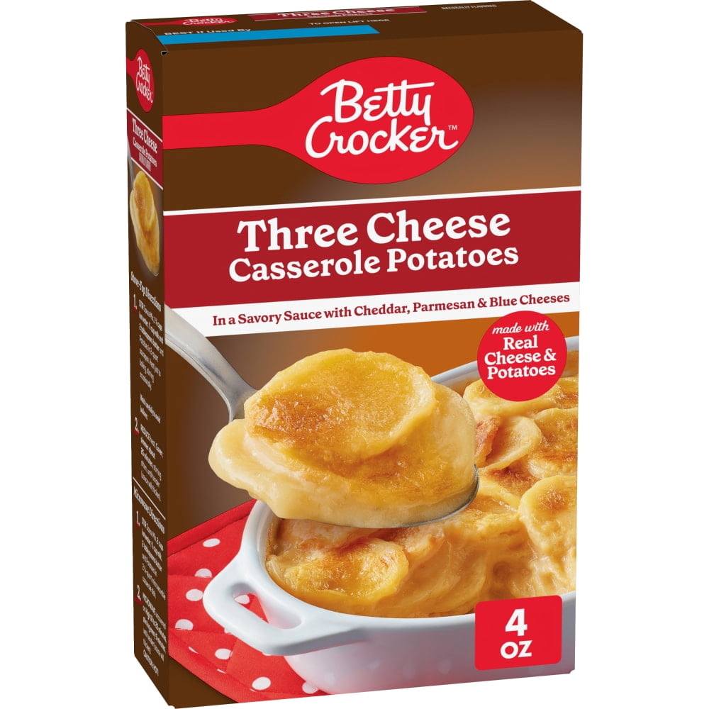Betty Crocker Three Cheese Casserole Potatoes 4 oz - 3 Pack
