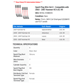 thumbnail image 2 of Spark Plug Wire Set 8 - Compatible with 2003 - 2007 Hummer H2 6.0L V8 2004 2005 2006, 2 of 2