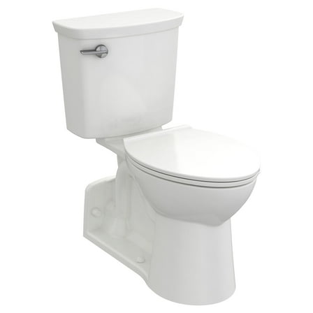 American Standard Yorkville VorMax Floor-Mount 2-Piece 1.28 GPF Single Flush Right Height Elongated Toilet in White, Seat Not Included