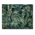 thumbnail image 3 of Designart 'Natural Green Leaves Exotic On Dark I' Tropical Print on Natural Pine Wood, 3 of 5