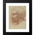 thumbnail image 2 of Alphonse Legros 15x18 Black Modern Framed Museum Art Print Titled - Head of a Man IIi, 2 of 5