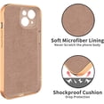 thumbnail image 2 of for Pink iPhone 15 Case with Ring Holder Kickstand [with Magnetic] Soft TPU Bumper, Glitter Gold Electroplated Cover Full Camera Protective Phone Case for iPhone 15 2023, 2 of 14