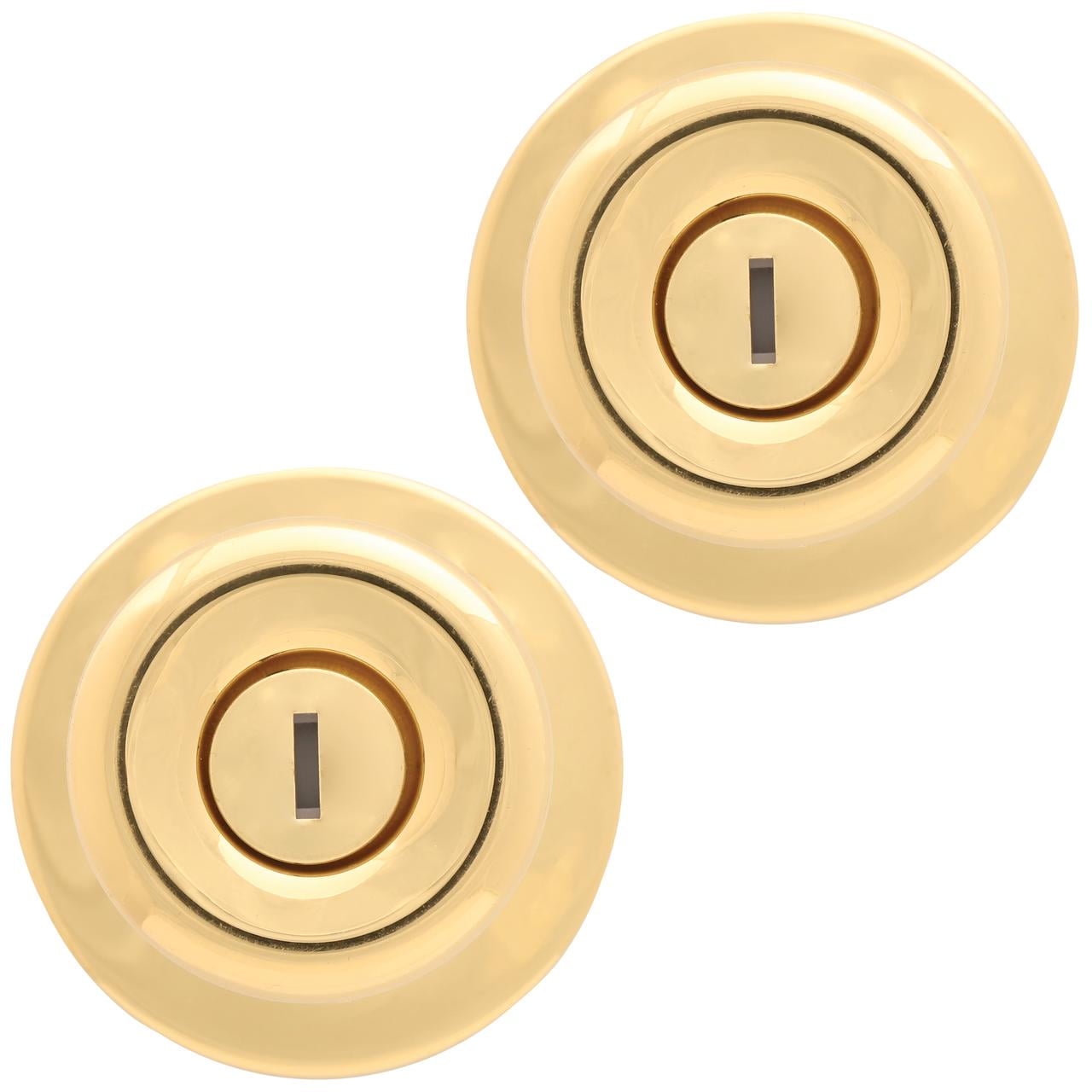 Lokhaus Privacy Tulip Doorknob Polished Brass 2 Count