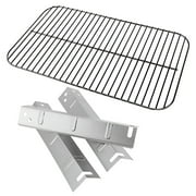 Set of Porcelain Cooking Grid and Three Stainless Steel Heat Plates for 3 Burner Expert Bbq Grill Model