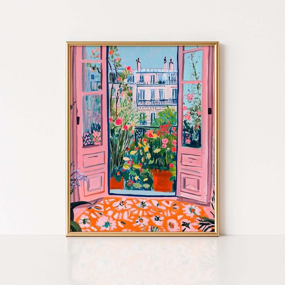 Henri Matisse Parisian Window Print: Fauvism Style Colorful Home Decor UNFRAMED PAPER POSTER Home Decor Vintage Gift Living Room Dercor