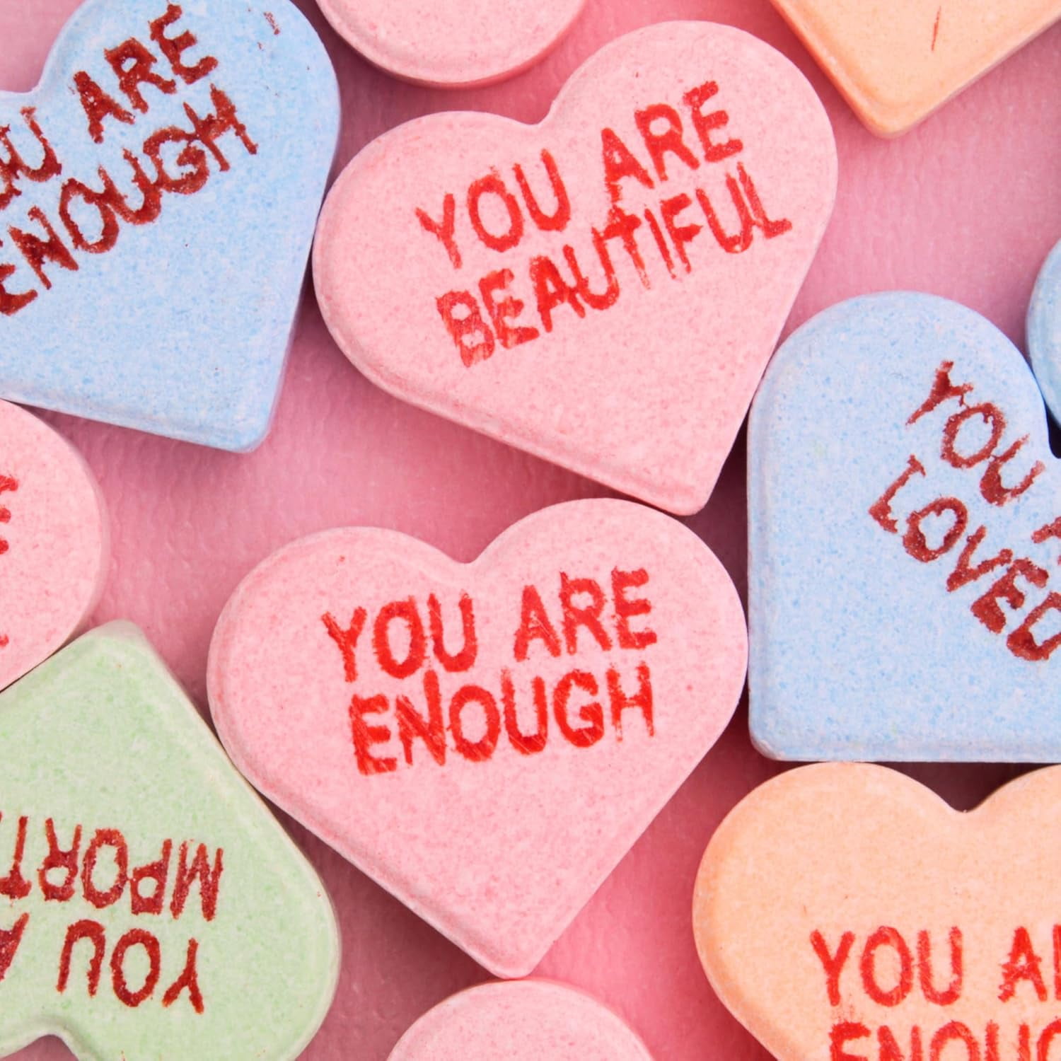 Valentine's Day Affirmation Conversation Hearts, Positive Candy