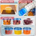 thumbnail image 3 of Freezer Storage Containers 16 oz - 6 Pack Soup Freezer Containers with Airtight Twist Top Lids - Plastic Soup Container with Lids for Lunch, Leftovers, Food Prep Containers with Leak-proof BPA Free, 3 of 7