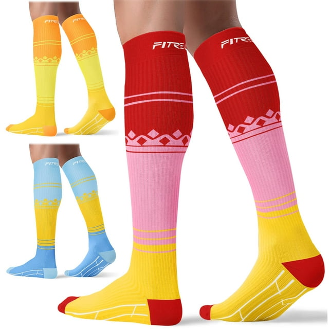 Calcetines de compresión FITRELL para mujeres y hombres de 20-30 mmHg