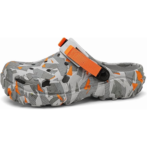 Men's Clogs Athletic Sports Outdoor Sandals Water Beach Shoes Slippers Sandals Lightweight Comfortable with Adjustable Back Strap - River Edge